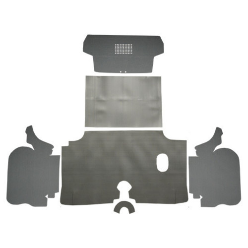 Trunk mat for vintage Chevrolet Impala, molded vinyl kit with boards, designed for 1960 models.