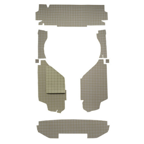 Trunk Floor Mat Cover for 1958 Ford Skyliner, Die Cut Cardboard Board, 8Pc Set, US-made, OEM Quality Replication