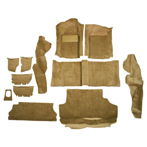 Carpet Flooring for Vintage Porsche 924 Interior - High-Quality, US-Made Replacement with Padding & Heel Pads