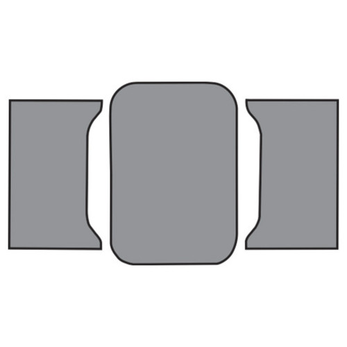 Trunk mat for 1961 Chevrolet Impala Hardtop, Coupe 2DR. Die Cut TM Felt 3Pc. Interior carpet kit for classic car restoration.