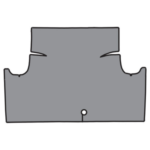 Trunk Mat for Classic Ford Falcon, Die Cut Fleece, Complete 1Pc, 1964-1965 Model, Interior Carpet, US-made, OEM Quality.