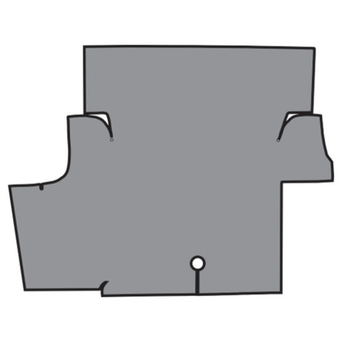 Trunk Mat for Classic Ford Mustang Coupe, Die Cut Burtex Complete, Interior Carpet, OEM Quality, Collectors Auto Supply