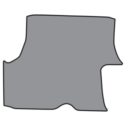 Trunk Mat for Classic Car Interior, Noise-Reducing Rubber Material, Fits 1983-1986 Nissan Pulsar NX, Easy to Clean & Maintain