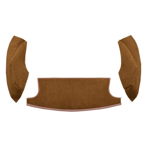 Carpet for American Motors AMX Molded Loop Cargo Area - Black 3Pc Kit, US-Made Automotive-Grade Flooring Solution