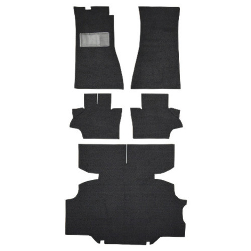 Carpet for Vintage Nissan 260Z Interior, Molded Loop Style in Black - Upgrade Your Ride Today!