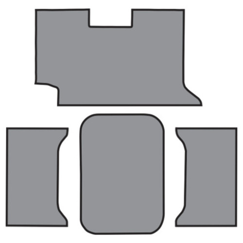 Trunk Mat for 1961 Chevrolet Impala Convertible 2DR Die Cut TM Vinyl 4Pc