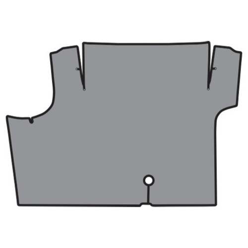 Trunk Mat for 1969-1970 Mercury Cougar Convertible, Die Cut Vinyl, Complete, Interior Carpet, OEM quality replication.