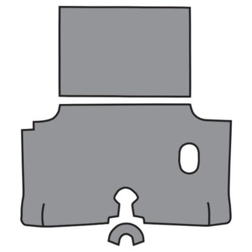 Trunk mat for classic car, molded style, designed for 1959 Ford Ranchero vehicles, replicating OEM quality.