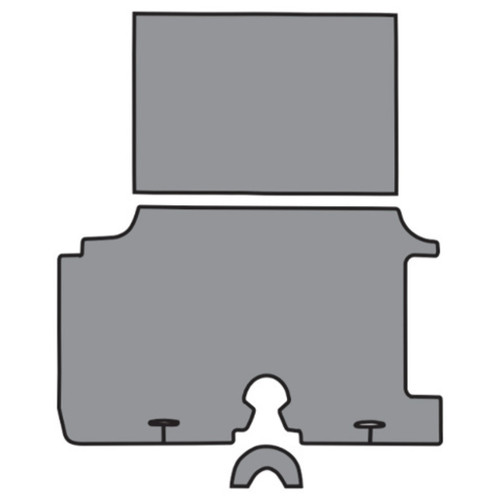 Trunk Mat for Classic Car Trunk - Durable, Noise-Reducing Rubber Material for 1959 Ford Fairlane - Easy to Clean & Maintain