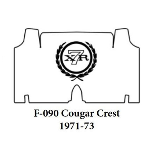 Trunk Floor Mat Cover & Insulation for Classic Mercury Cougar, Noise & Heat Shield, OEM Fit, Made in USA.