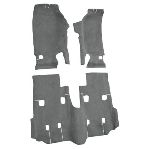 Carpet for 2007-2010 Jeep Wrangler 4DR Unlimited Pass Area Cutpile