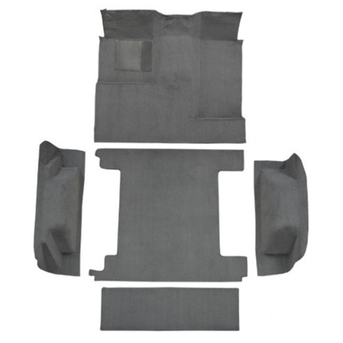 Carpet for Vintage Ford Bronco Interior, Complete Set with Tailgate Lock Cutout - High-Quality Automotive Grade Material.