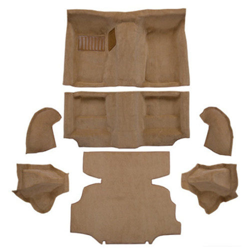 Carpet for Vintage Nissan 280Z Interior, Complete with Wheel Wells & Shock Covers - Molded Style, Made in USA