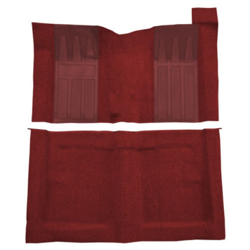 Carpet for Vintage Ford Torino GT Interior, Molded Style with Maroon Inserts - US Made Automotive-Grade Flooring Kit.