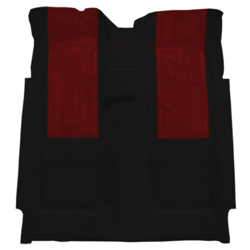 Carpet for Vintage Mercury Montego GT with Red Inserts, Custom Fit Interior Flooring Kit - Made in USA