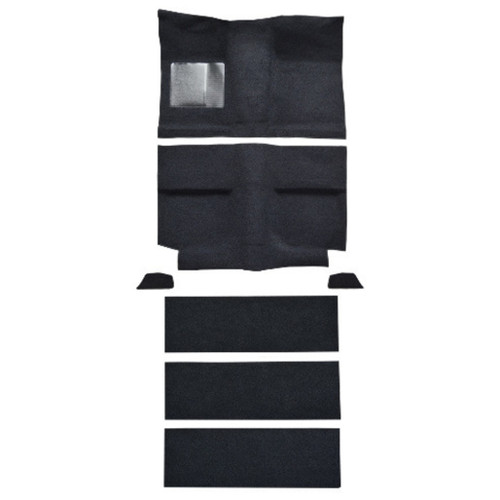 Interior Carpet for 1964 Ford Mustang Fastback, Molded Style, Complete Kit with Trimmed Edges - Enhance Your Vehicle's Look!