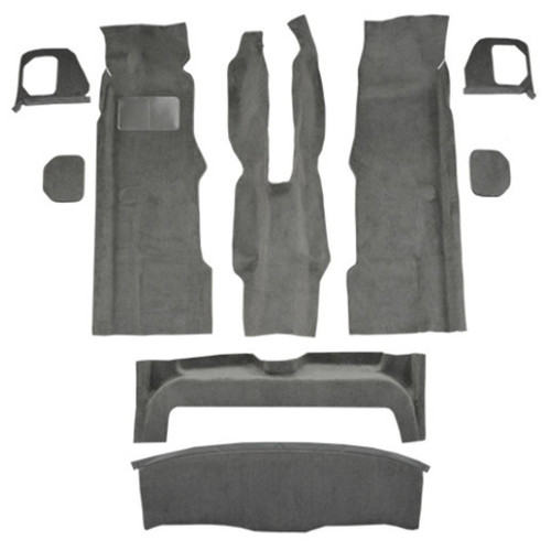 Interior Carpet for 1993-1994 BMW 740i, Black Cutpile - Molded Style, Complete Coverage, Made in the USA