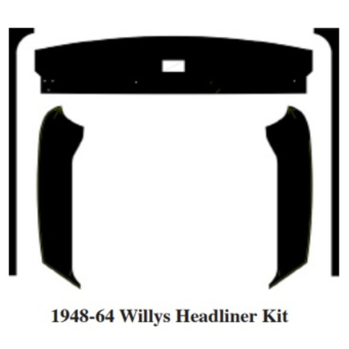 Headliner ABS Kit for Willys Truck 1948-1964 - Industrial-Grade ABS Plastic, Made in USA, Paintable, OEM Standards - Elevate Your Restoration Project