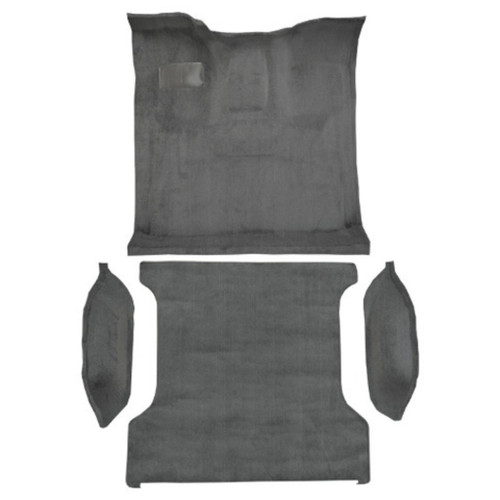 Carpet for Ford Bronco 1994-1996 Front Area Black Cutpile Molded Style - US Made Automotive-Grade Replacement Flooring Kit.