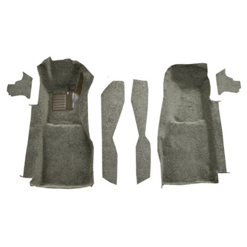 Carpet for Chevrolet Corvette Front with Console Strips & Kick Panels, Die Cut Style, US-made Automotive-Grade Material.