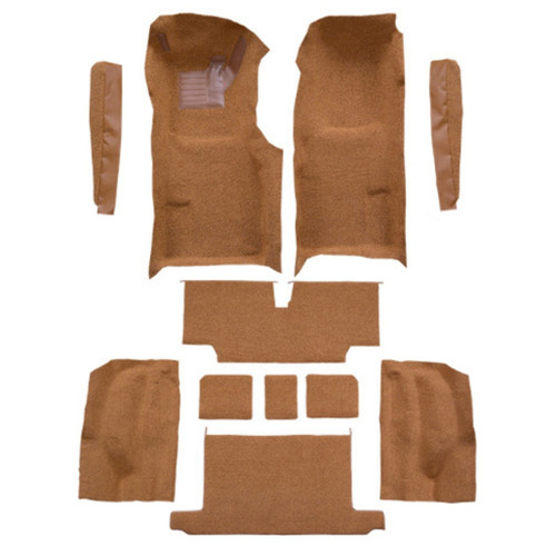 Carpet for Chevrolet Corvette 1973-75 Roadster Auto Complete Kit - Molded Style, Automotive-grade Flooring Replacement.