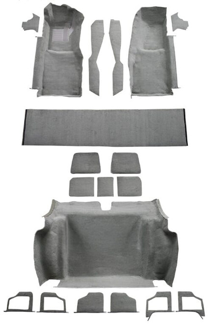 Carpet for Vintage Chevrolet Corvette Interior - Complete Cutpile Kit| Improve Your Car's Look & Smell with New Flooring
