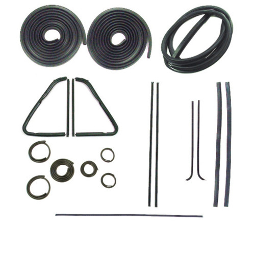 Chrome Door n Window Weatherstrip Seal Sweeps Channel Kit for Chevrolet GMC 1967-1972 - Protect Your Ride