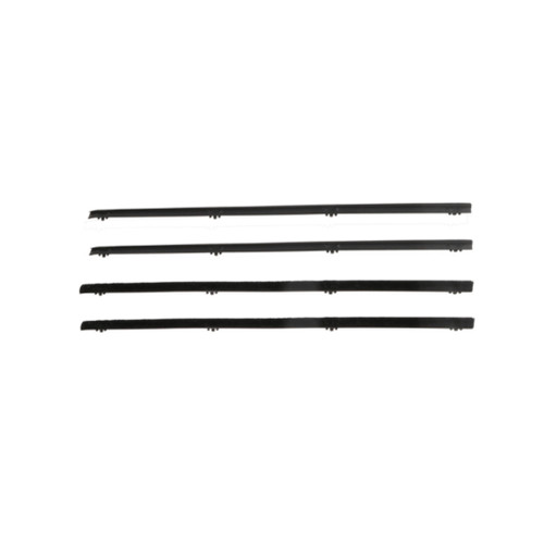 Door Seal Window Sweeps Channel Kit for Chevrolet, GMC 1967-1972 - Glue on Style - 4 Piece Set - Made in USA