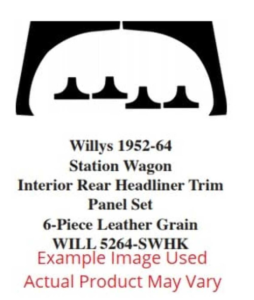Headliner Trim Panels for Vintage Willys Vehicles - ABS Plastic, Industrial-Grade Material, Made in the USA