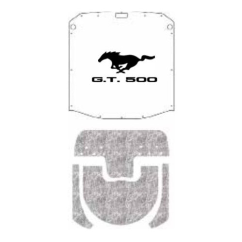 Premium Hood Insulation Pad Heat Shield for Ford Mustang Mach-1 GT-500 - Ultimate Sound & Heat Insulation, Easy Installation.
