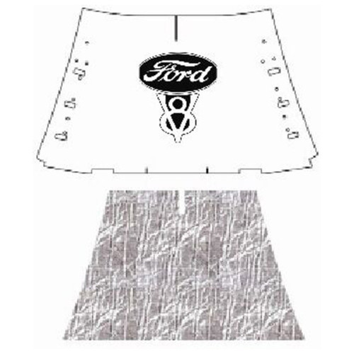 Premium Hood Insulation Pad Heat Shield for Ford Truck - Ultimate Sound & Heat Insulation, High-Grade ABS/AcoustiShield.