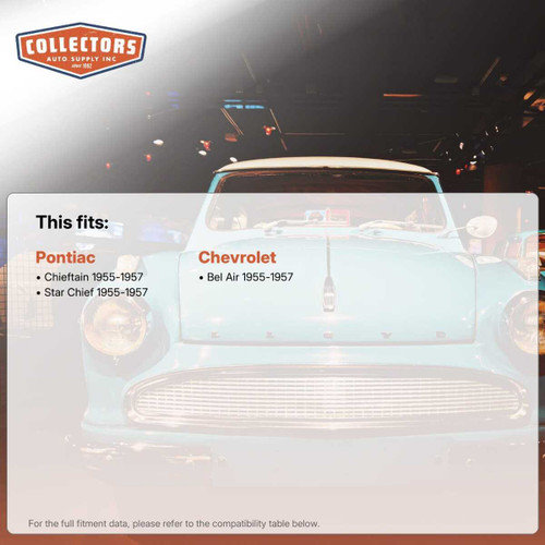 Door Rubber Weatherstrip Seal LH, RH for 1955-1957 Chevrolet Bel Air, Chieftain