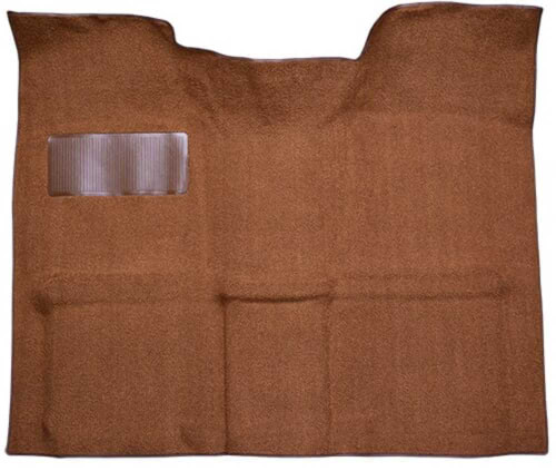 1967-1972 Chevrolet C20 Pickup Reg Cab 2WD Carpet Flooring Replacement in Black Loop for Gas Tank in Cab Configuration
