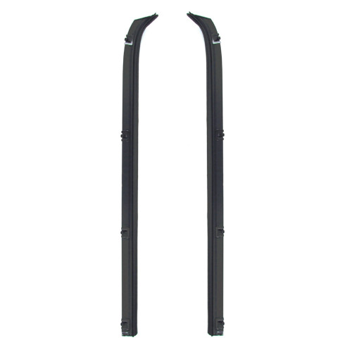 Window Sweeps Felt Kit Belt Line Weatherstrip for 1975-86 Chevrolet C10 Rear Door - Pair of Outer Left & Right Hand Moldings