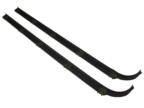 Window Sweeps Felt Kit Belt Line Weatherstrip for Ford Bronco II Front Door - Pair of Outer Left and Right Hand Moldings