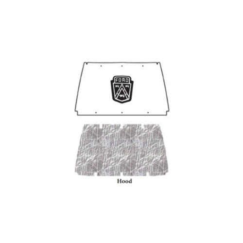 Premium Hood Insulation Pad Heat Shield for Ford 49-51 Models | Ultimate Sound & Heat Insulation, High-Grade ABS Material