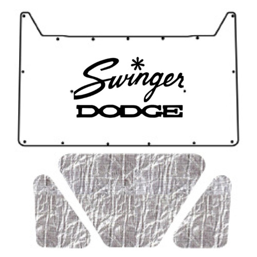 Premium Hood Insulation Pad & Heat Shield for 1969 Dodge Swinger, AcoustiShield & ABS Materials, Sound & Heat Insulation