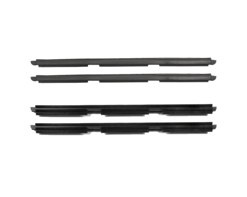 Window Sweeps Felt Kit Belt Line Weatherstrip for 1997-01 Jeep Cherokee Rear Inner and Outer 4pcs - Premium Quality OEM Grade