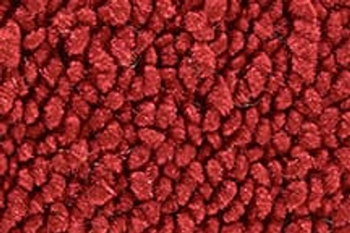 Fits 1971-1973 Chevrolet Blazer Floor Mats 2pc (FM10F) 02 Red Loop with Logo #11 Chevy Bowtie in 1839 Red Thread