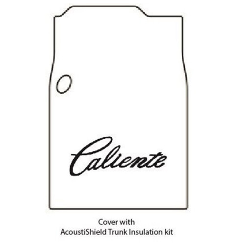 Trunk Floor Mat Cover & Insulation for Classic Mercury Comet, F-067 Caliente, Noise & Heat Shield, OEM Fit, Made in USA.