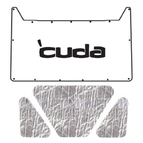 Hood Insulation Pad Heat Shield for 1969 Plymouth Cuda AcoustiHood Kit