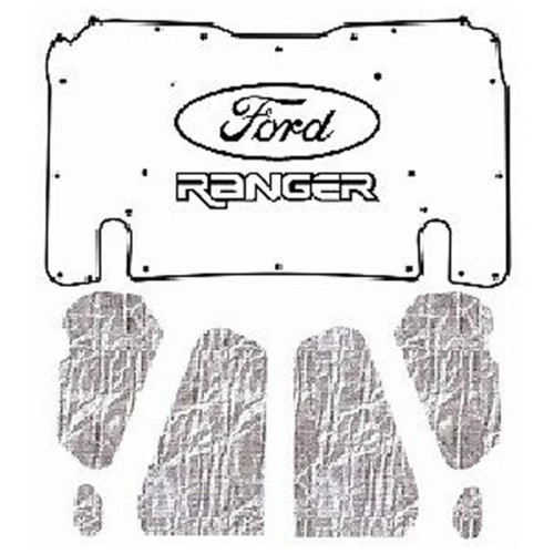 Premium Hood Insulation Pad Heat Shield for Ford Ranger 1983-1988 | Ultimate Sound & Heat Insulation, Easy Installation