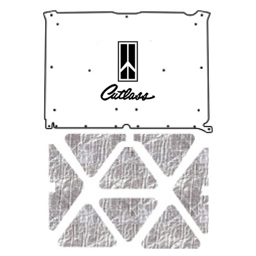 Premium Hood Insulation Pad Heat Shield for 1978-80 Oldsmobile G-Body, AcoustiShield & ABS Materials, Sound & Heat Insulation