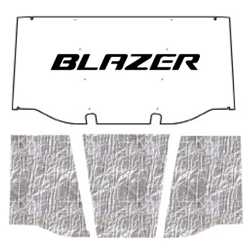 Premium Hood Insulation Pad Heat Shield for Chevrolet Blazer 1969-1972, ABS & AcoustiShield Materials, US-Made