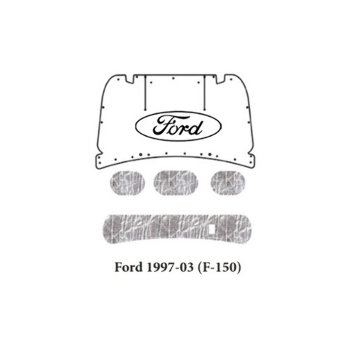 Premium Hood Insulation Pad Heat Shield for Ford F-150 - Ultimate Sound & Heat Insulation, Easy Installation Kit