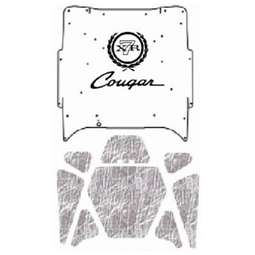 Premium Hood Insulation Pad Heat Shield for Mercury Cougar, Ultimate Sound & Heat Insulation, High-Grade ABS & AcoustiShield