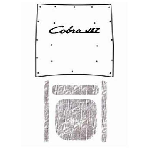 Premium Hood Insulation Pad Heat Shield for Mercury Cougar - Reduce Engine Noise & Heat, Easy Installation Kit Included