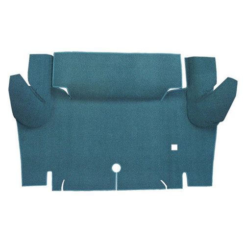 Trunk Mat for Classic Ford Mustang Conv, Die Cut Style, US-Made Loop Carpet Kit, OEM Quality, Complete Vehicle Coverage