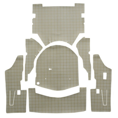 Trunk floor mat cover for 1959 Ford Galaxie 2DR Retractable Hardtop, Die Cut style, replicating OEM quality.