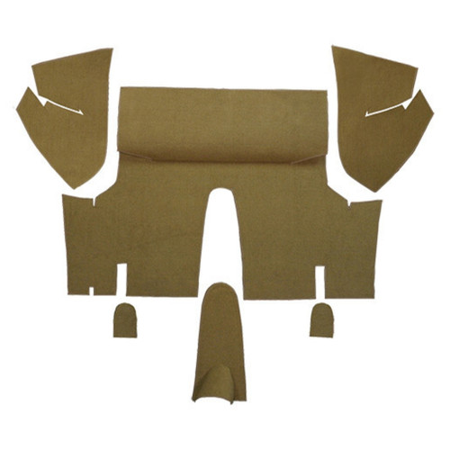 Trunk Mat for 1971-1973 Ford Mustang Coupe, Automotive-Grade Nylon, Die Cut Style, Made in USA, Complete Kit, OEM Quality.